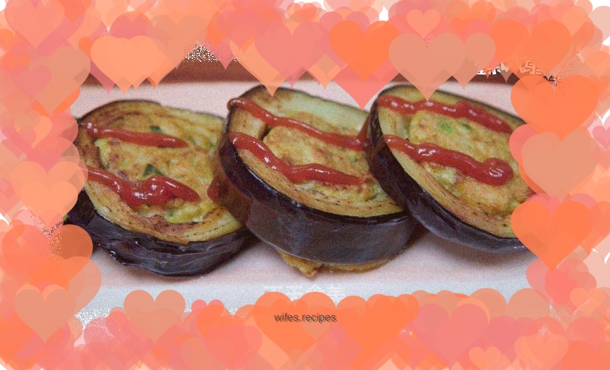 Pan-fried eggplant cake