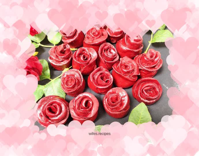 Rose flower buns