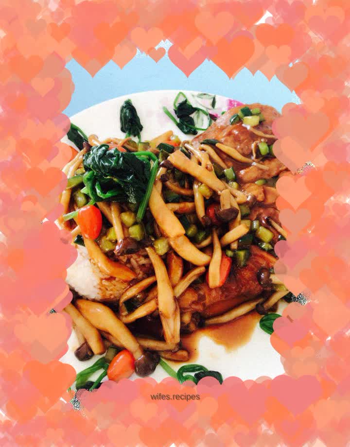 Chicken drumstick rice bowl