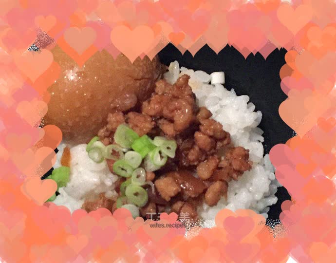 Electric pot version of simple braised pork rice (+ braised egg)