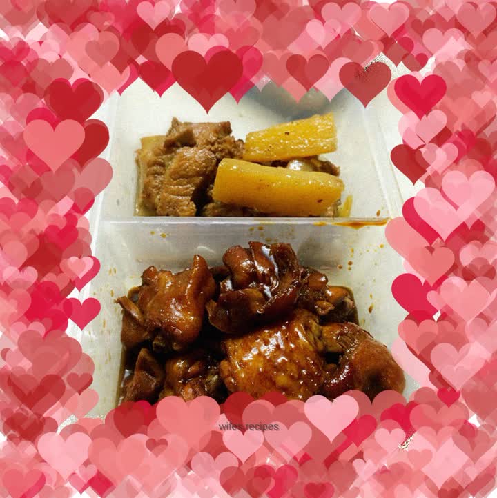 Three cups of chicken wings