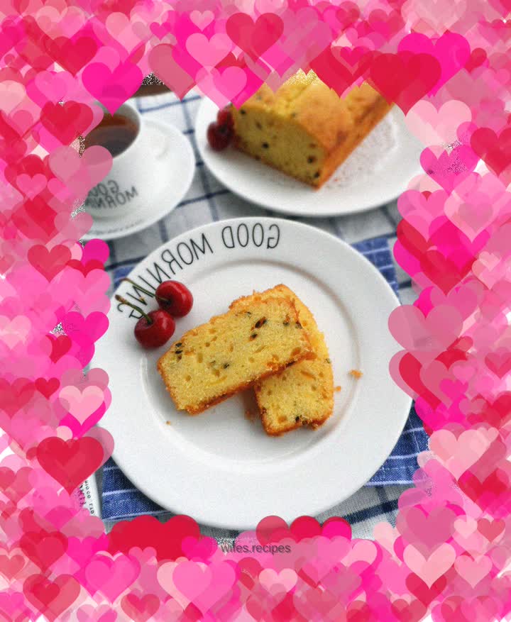 Passion fruit pound cake