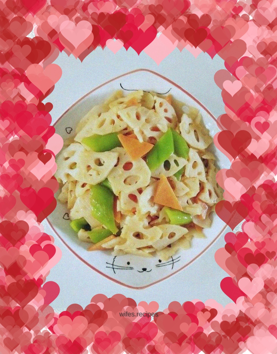 Sweet and sour lotus root slices