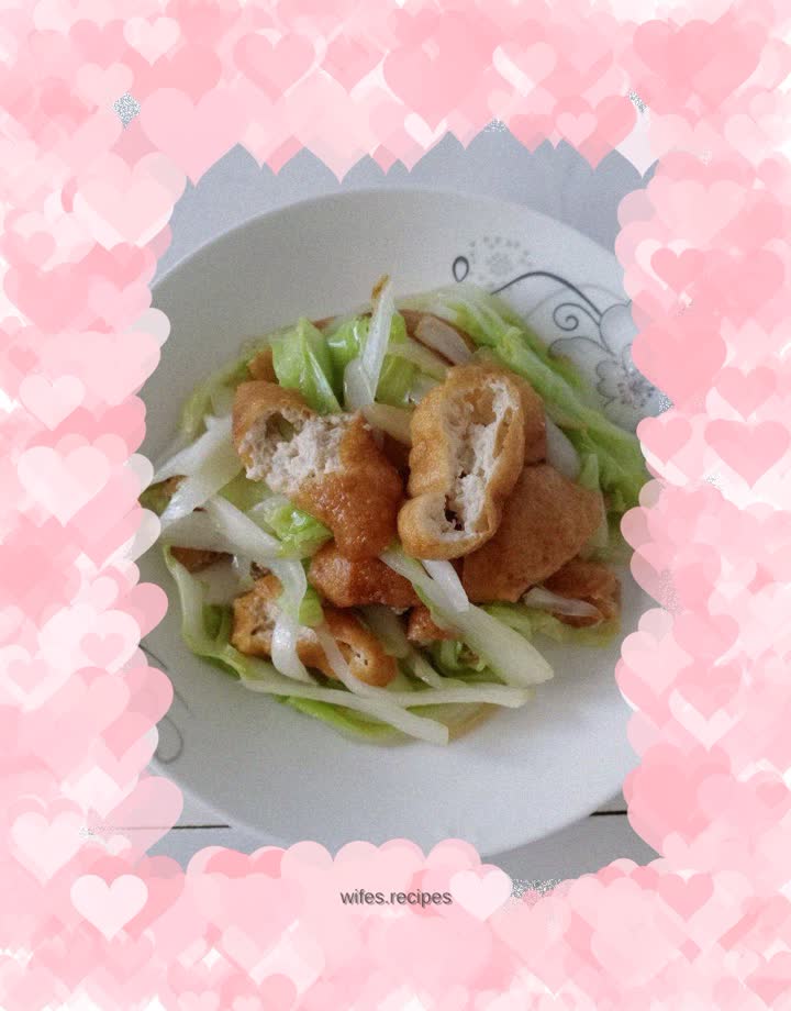 Vegetarian Stir-fried Cabbage and Tofu