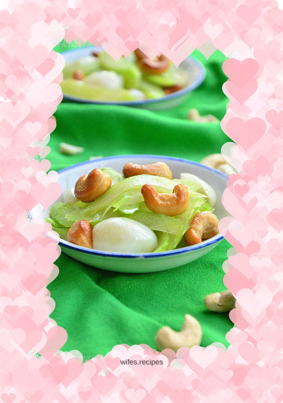 Fried Cashew Nuts with Celery and Lily