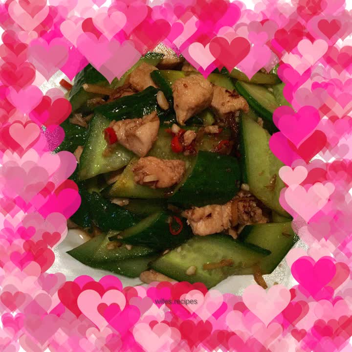 Refreshing chicken and cucumber