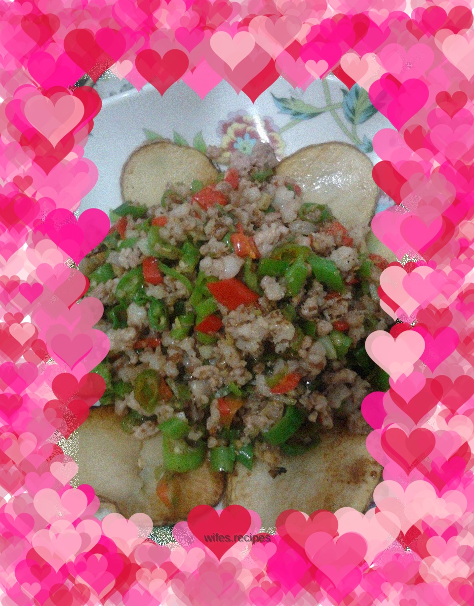 Green pepper minced pork