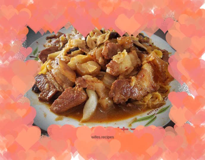 Pork belly and cabbage stew