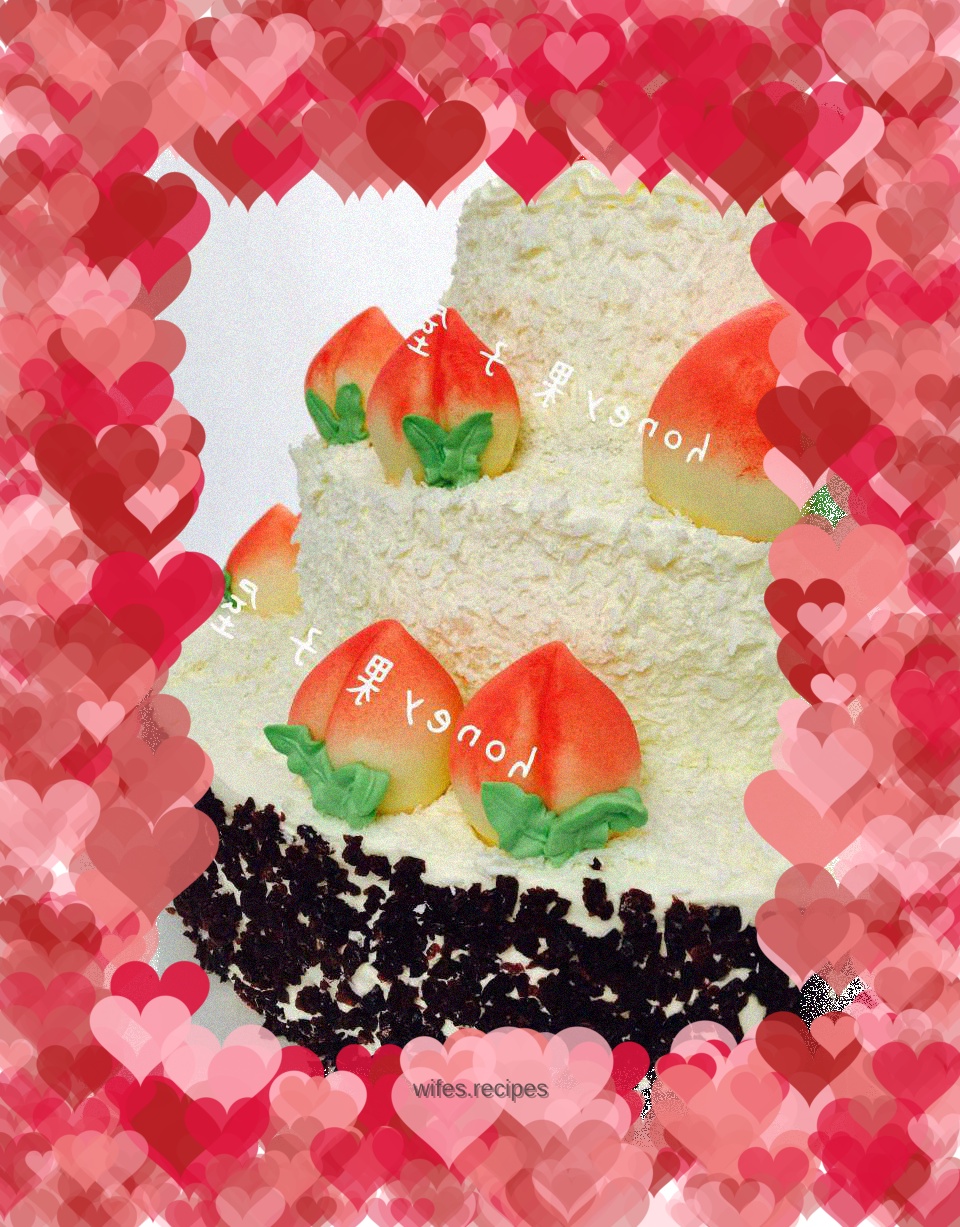 White chocolate longevity peach