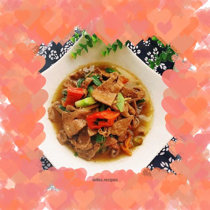 Stir-fried pork liver