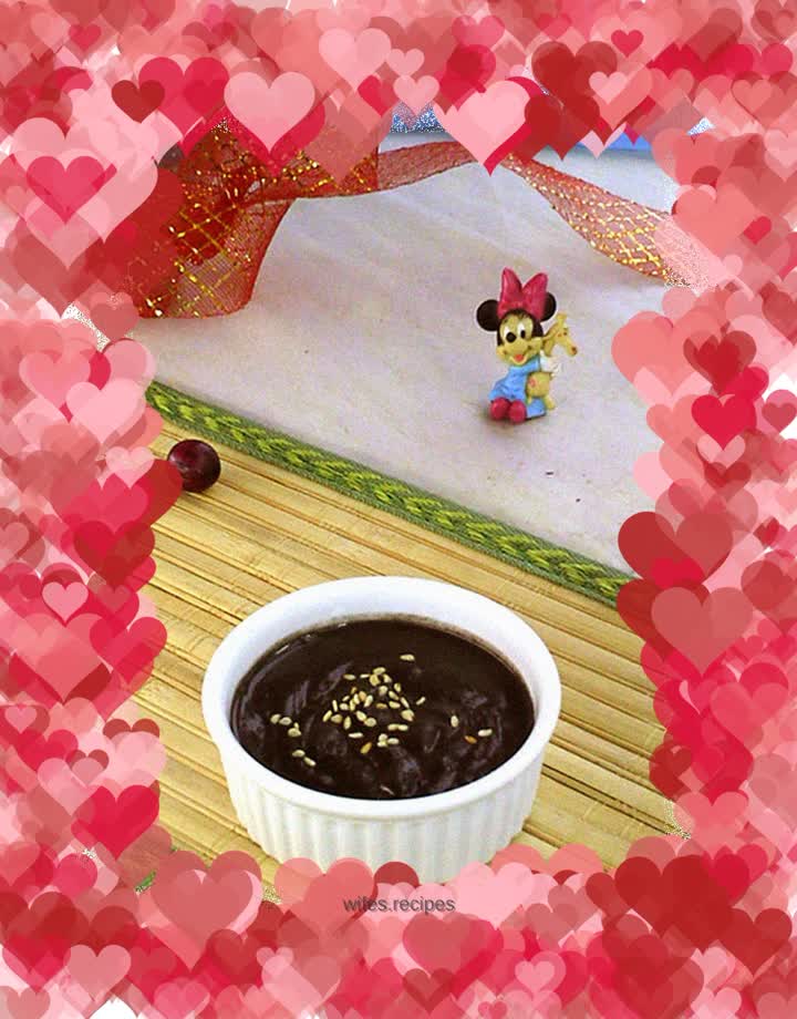 Black bean and adzuki bean sesame paste