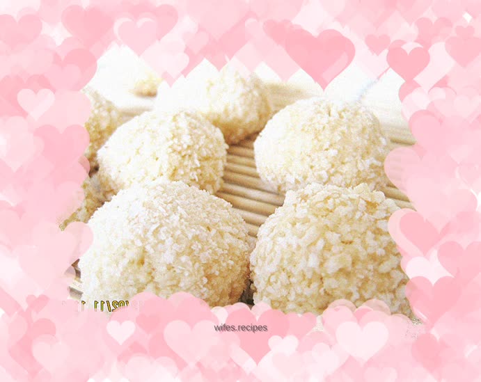 Milky protein and shredded coconut balls