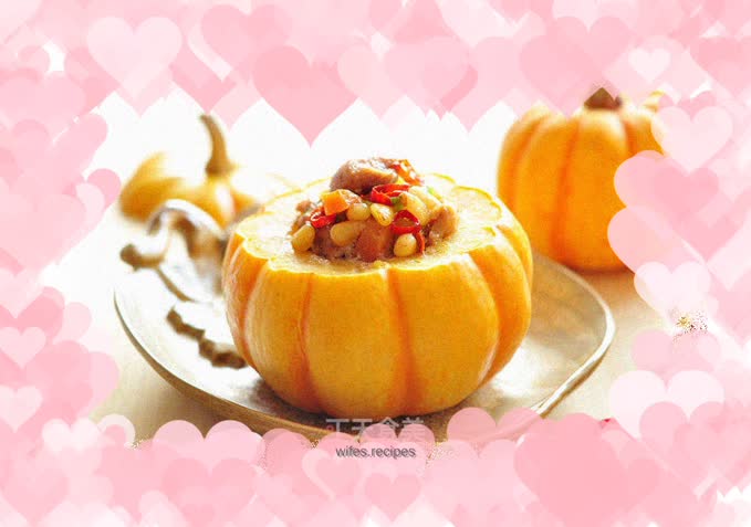 Steamed Pumpkin Chicken Legs