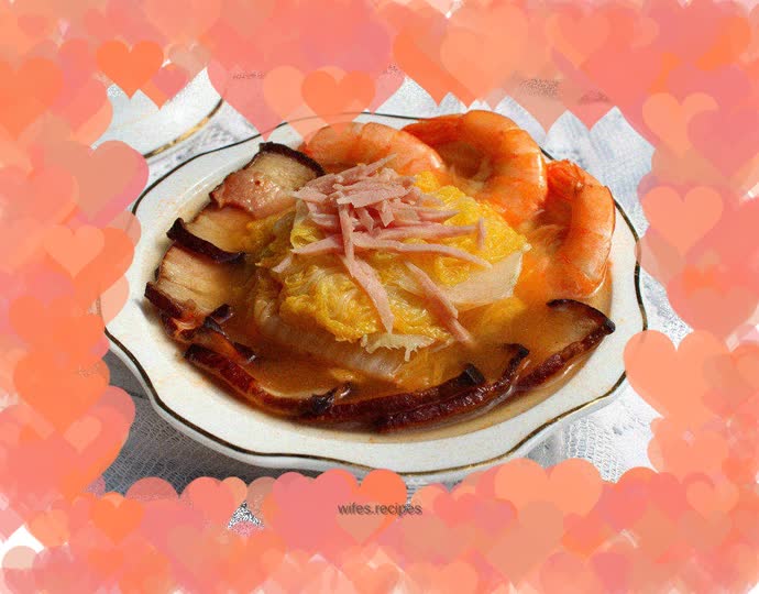 Three delicacies in soup