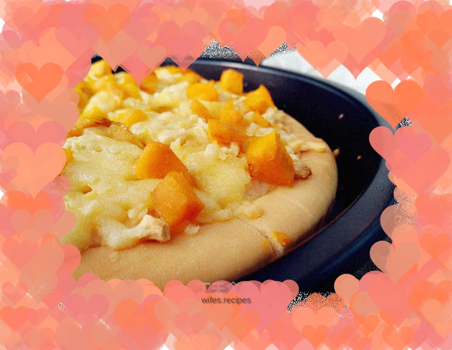 Durian flavored mango pizza