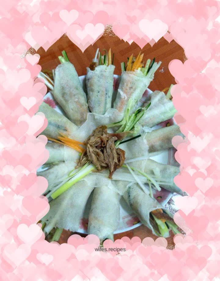 Duck wrapped in hand-torn paper