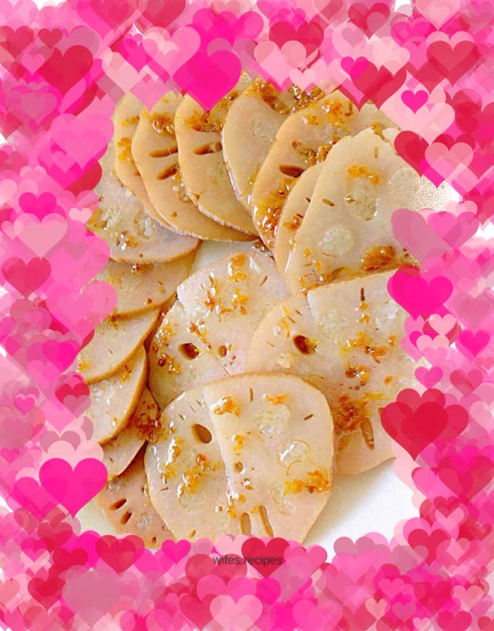 Osmanthus, glutinous rice and lotus root