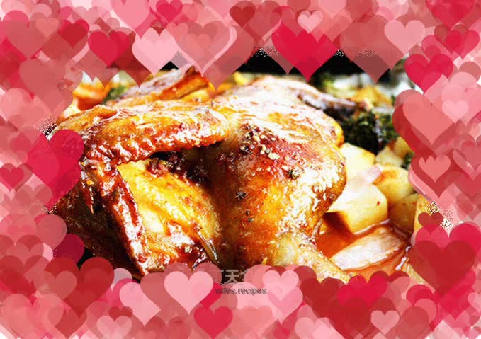 Grilled Chicken with Burnt Skin, Osmanthus and Tomato Sauce