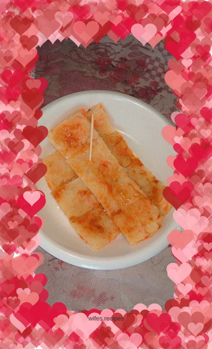 Shredded potato and carrot egg pancake