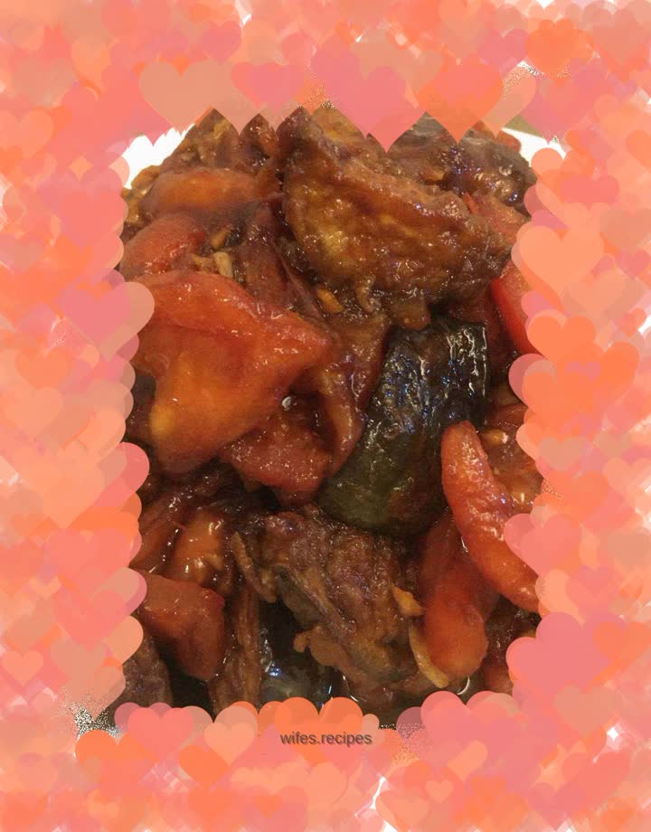 Sauce-flavored eggplant buns