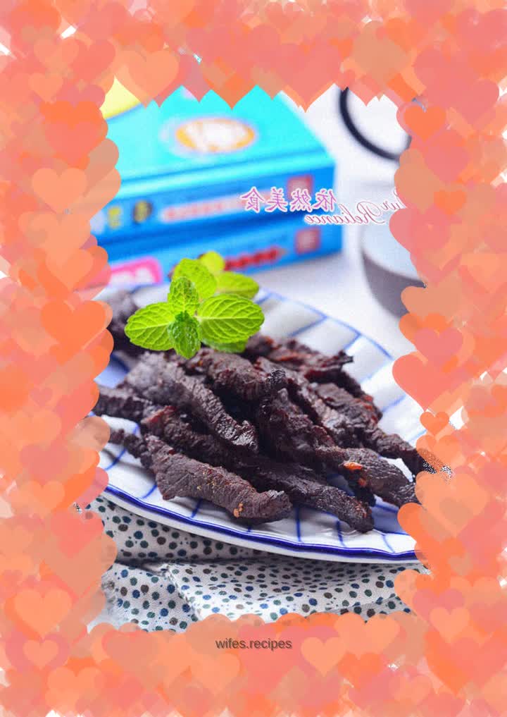 Sauce roasted beef jerky