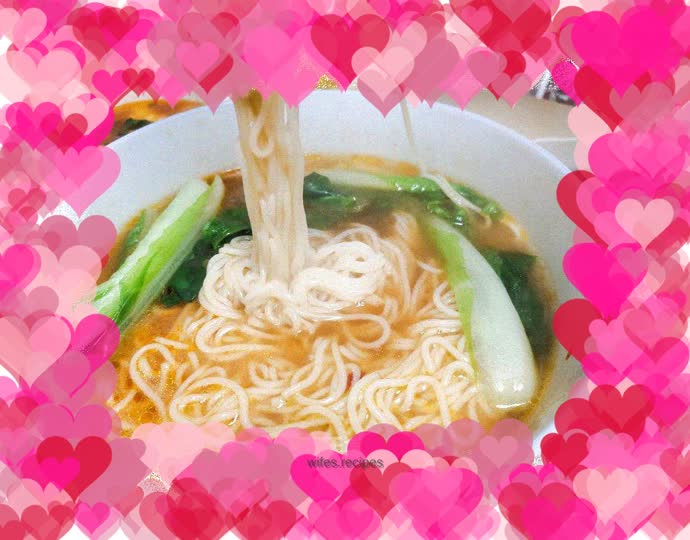 Watercress and Green Vegetable Noodles