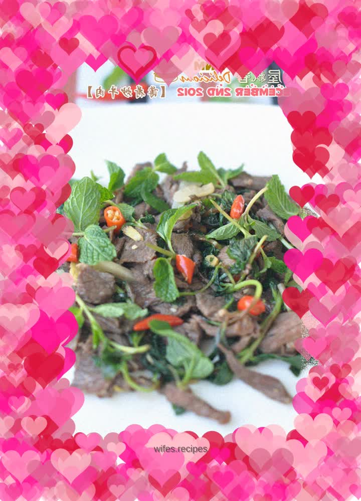 Grab a handful of herbs - stir-fried beef with mint