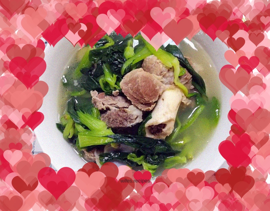 Rapeseed pork bone soup