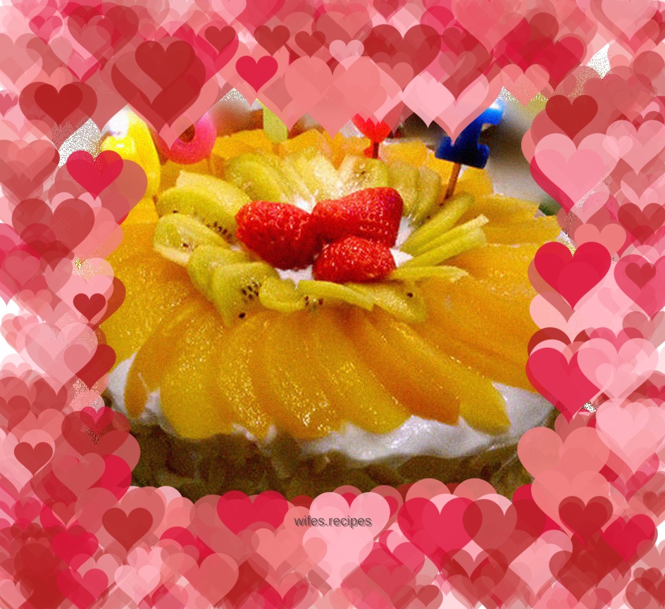 Fruit birthday cake