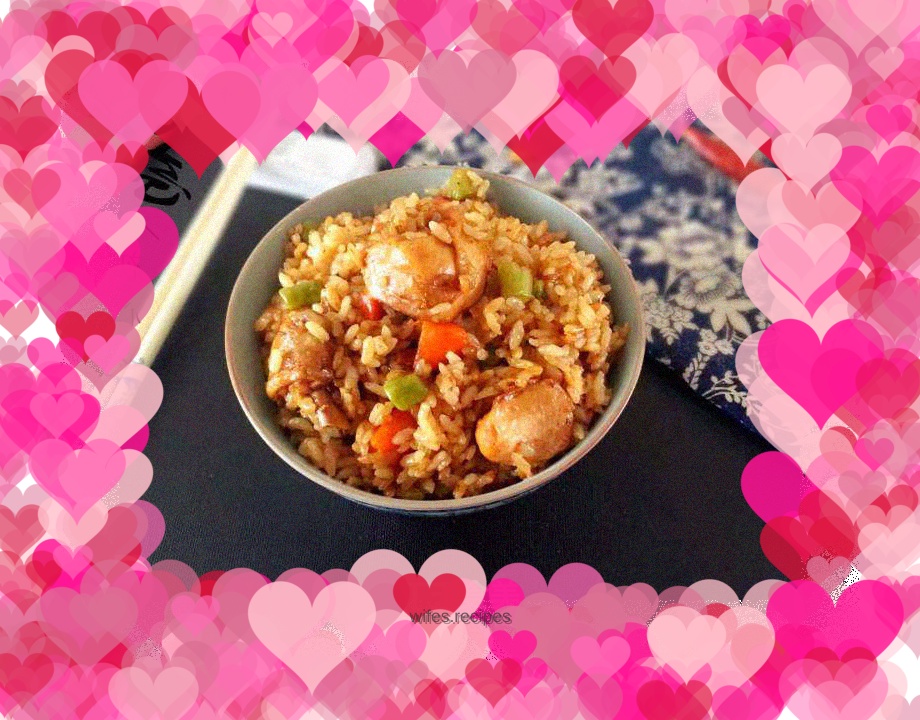 Braised Rice with Chicken Legs and Colorful Vegetables