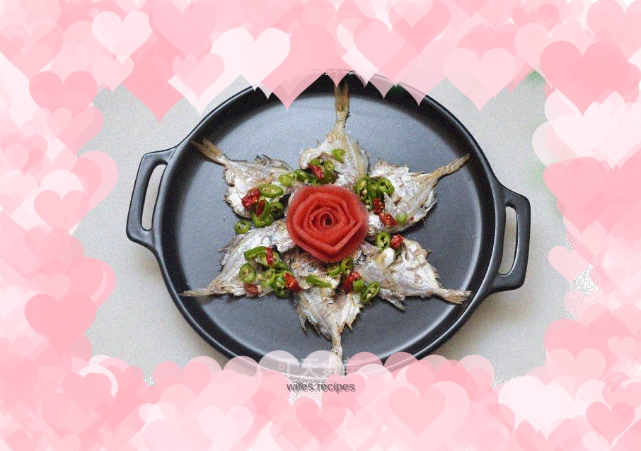 Pan-fried small flat fish