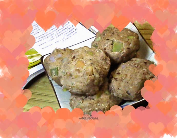 Steamed bean dregs and vegetable cakes