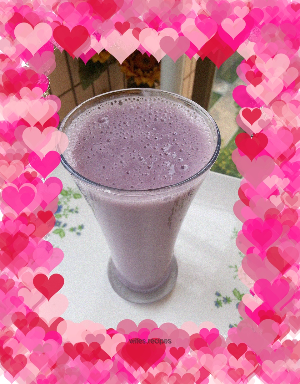 Purple sweet potato soy milk