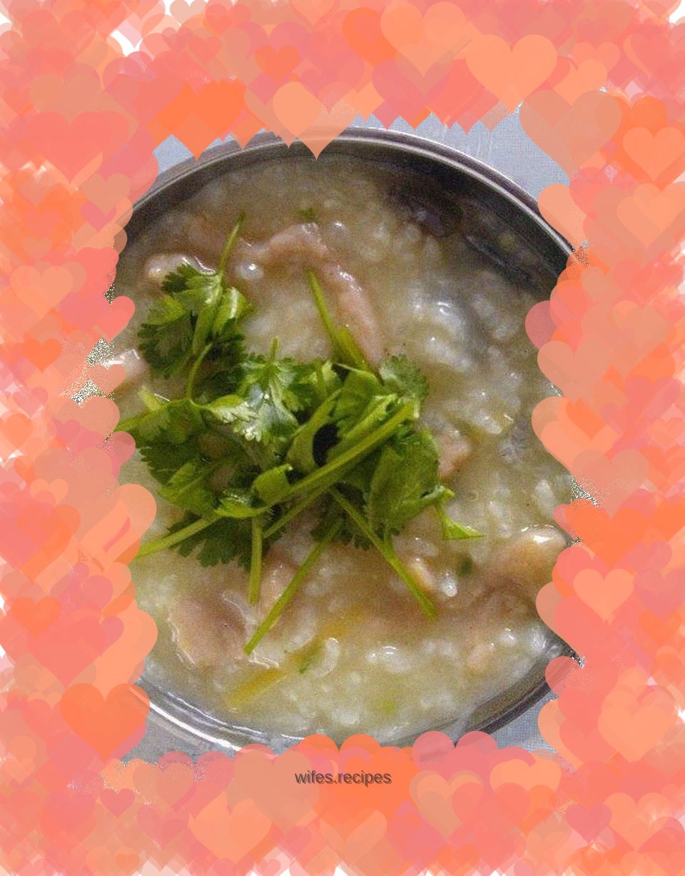 Nono preserved egg and lean meat porridge