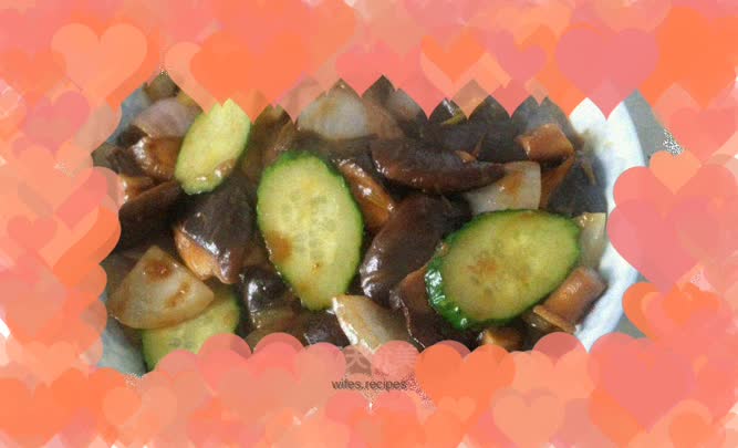 Mushrooms stuffed with scallion oil