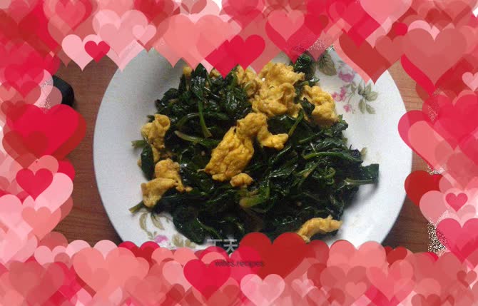 Spinach scrambled eggs