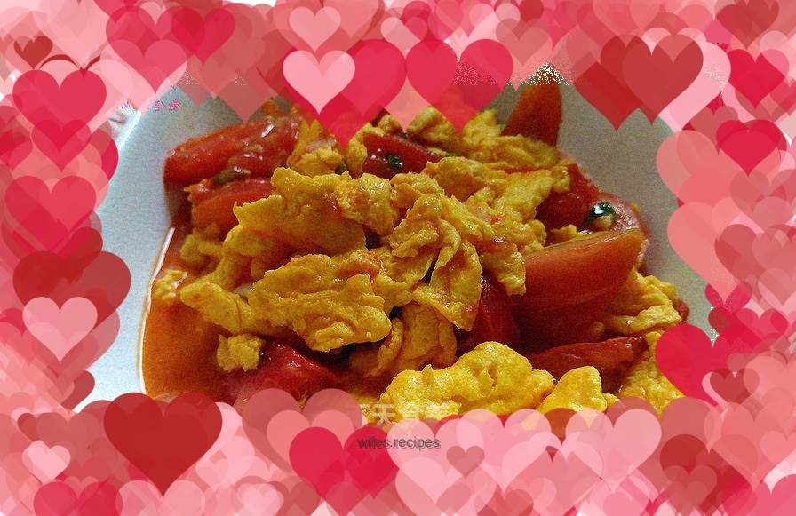 Scrambled eggs with tomatoes