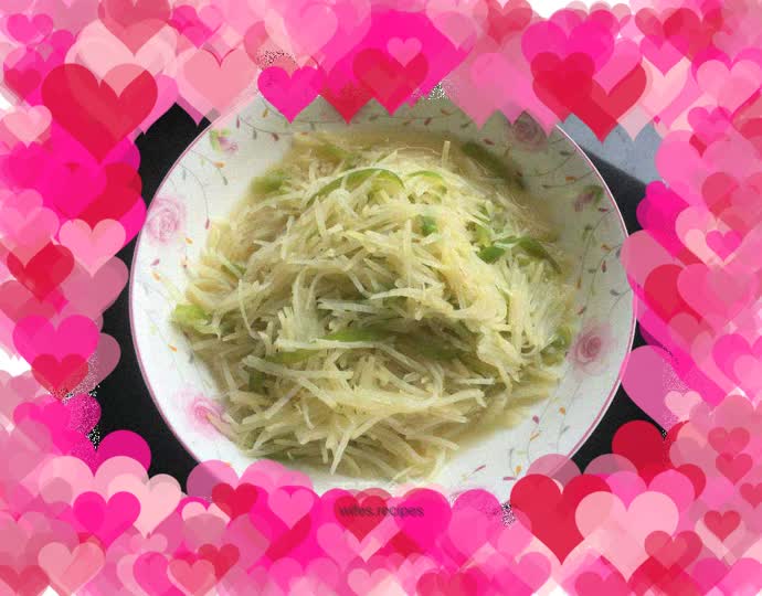 Vinegar potato shreds