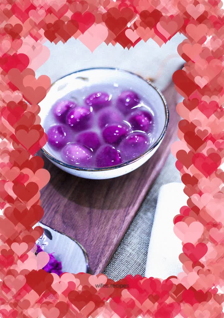 Amethyst in the food world | Grandma’s purple sweet potato dumplings that amaze friends in the circle of friends. They are beautiful and delicious