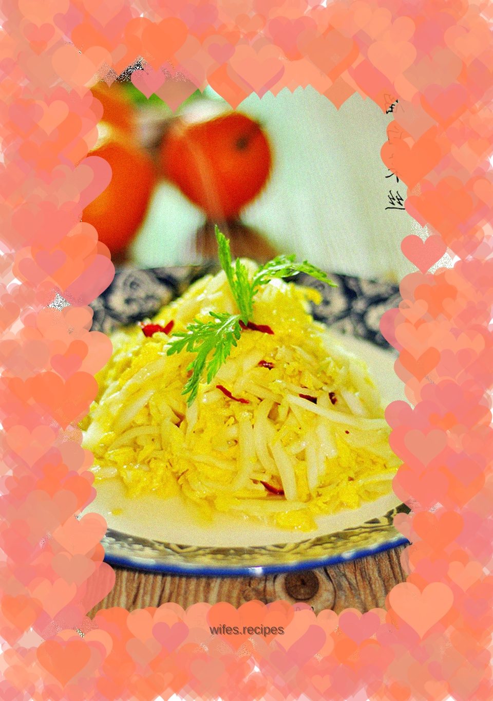 Vinegar shredded cabbage