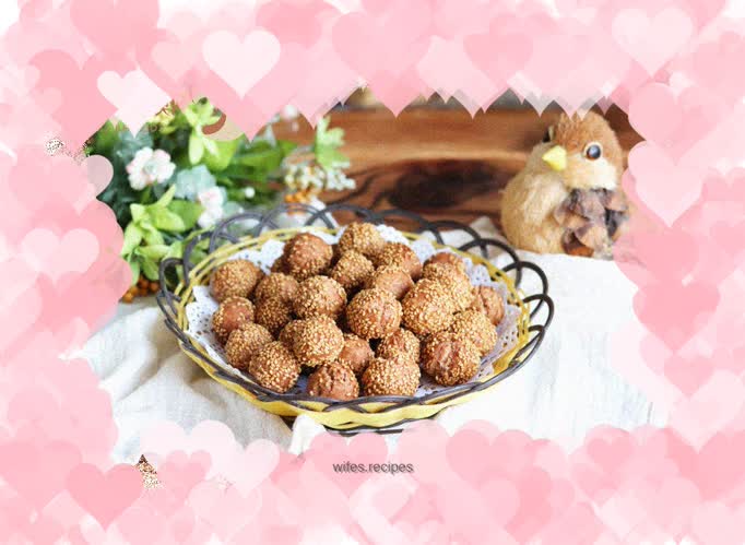 No oven required! Crispy sesame seeds make you smile, both adults and children love to eat~