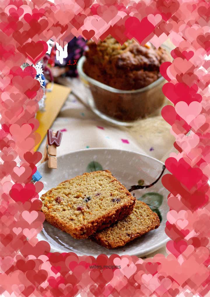 Dried fruit pound cake
