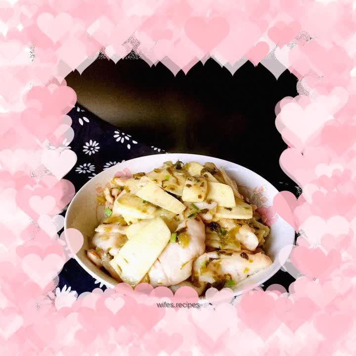 Blackened Fish Fillet with Winter Bamboo Shoots