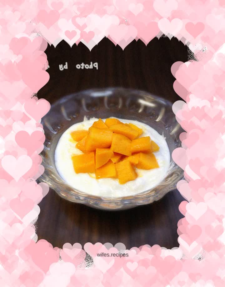 Sweet and sour----mango yogurt