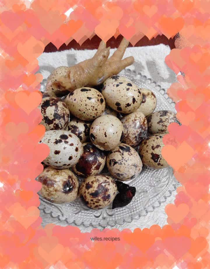 Braised quail eggs