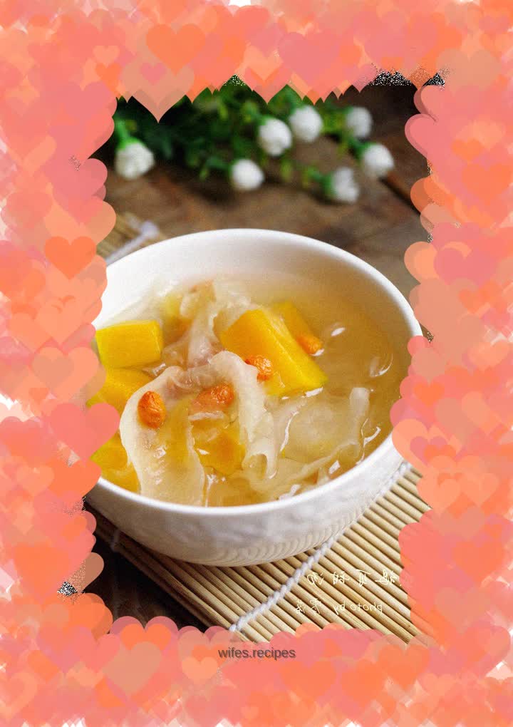 【Beautiful Skin in Winter】Pumpkin and Tremella Sweet Soup
