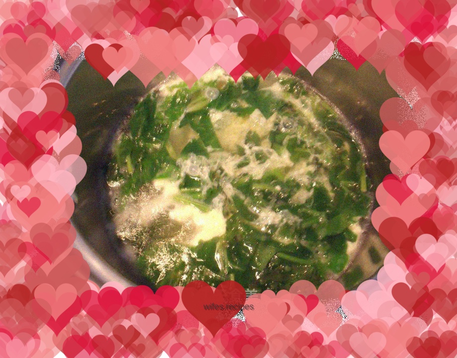 Spinach and egg soup
