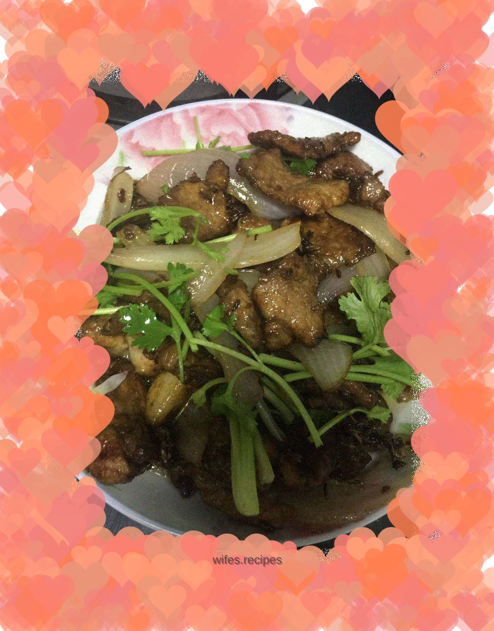 Cumin fried pork