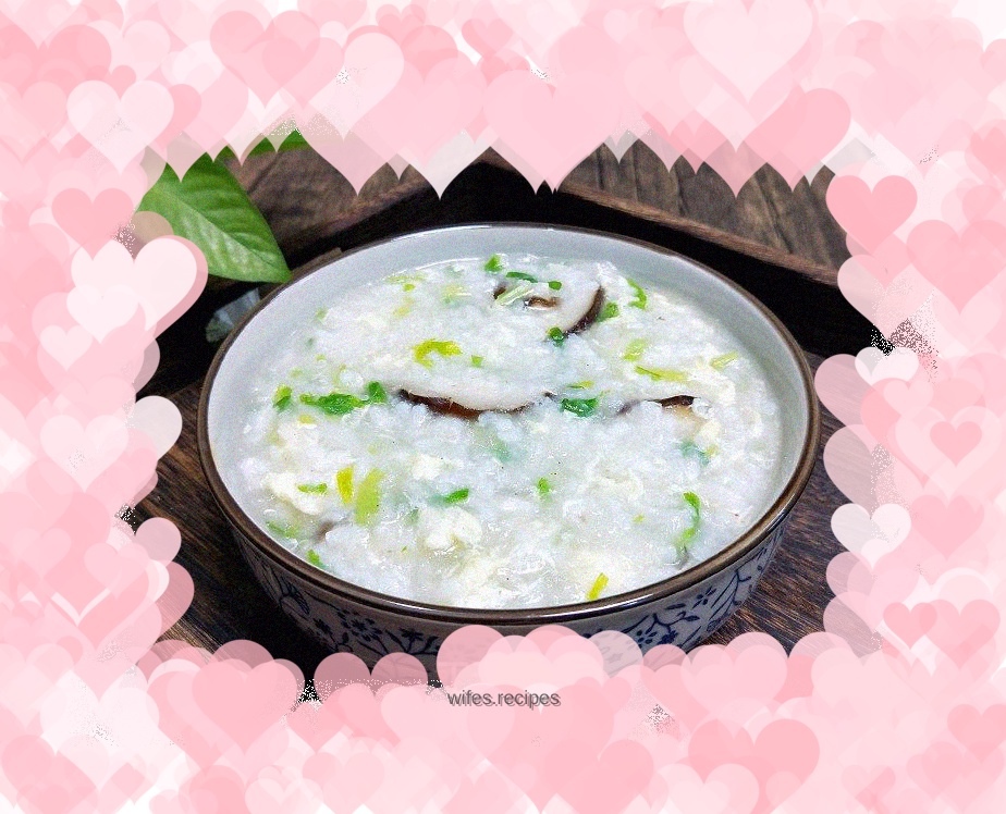 Shredded radish and egg porridge