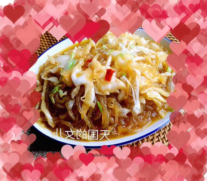 Fried vermicelli with kimchi